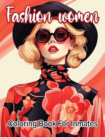 Fashion woman coloring book for inmates - TX Corrections Bookstore